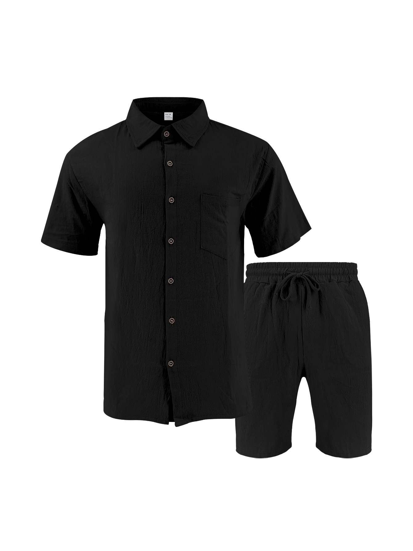 Men Linen Textured Two-Piece S - đánh giá và giá Linen Shirt Breathable