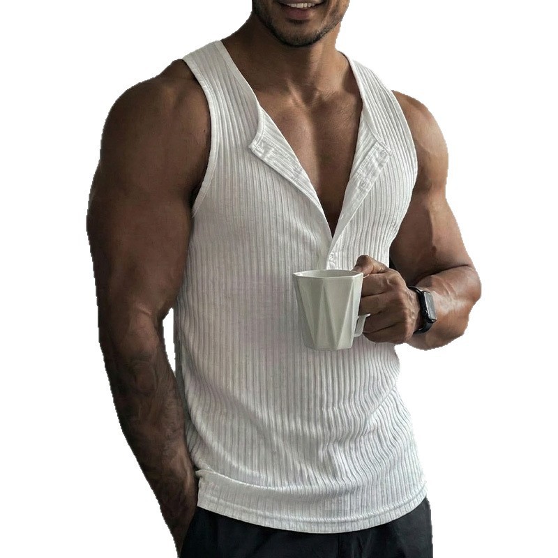 Sporty Tank Top Solid Color Cr - đánh giá và giá Tank Top Muscle