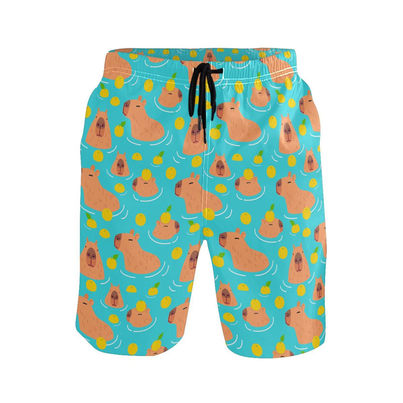 Cartoon Animal 3d Print Capyba - đánh giá và giá Trunks Board Surf
