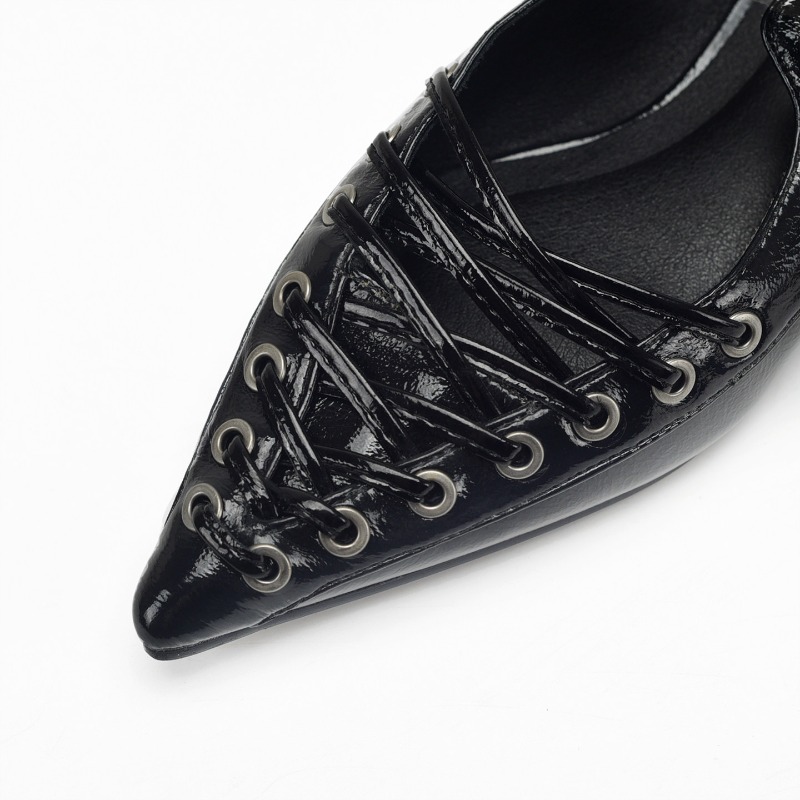 Pointed Toe Lace Up Women Slip - đánh giá và giá Casual Sandal Leather