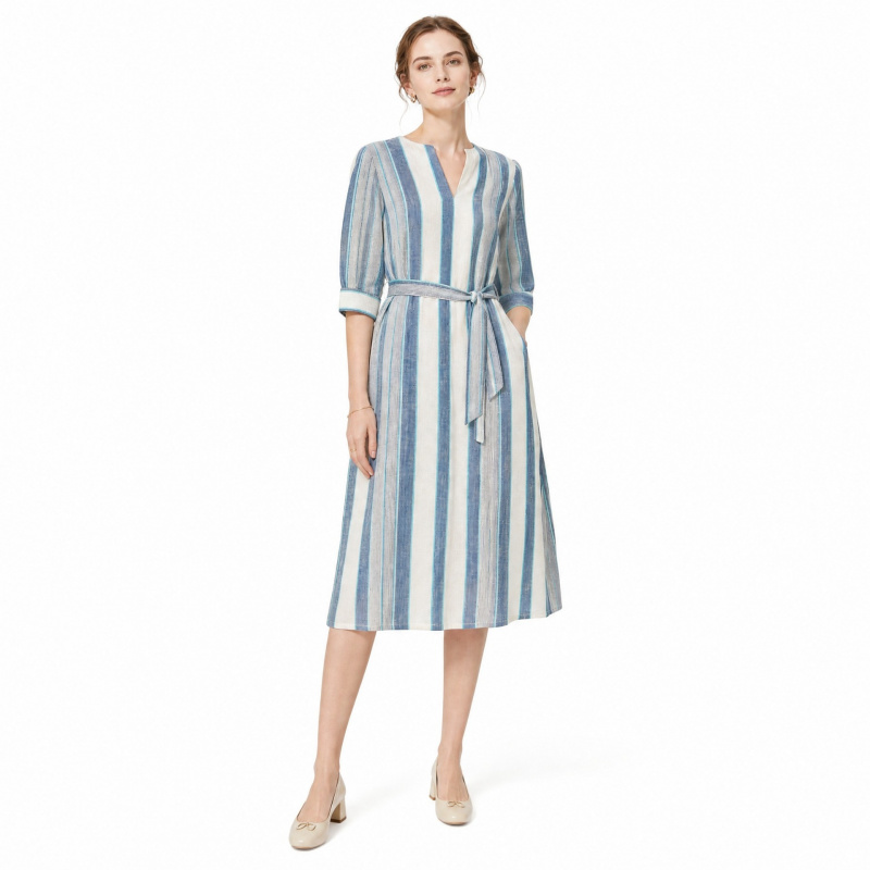 2Yards Fresh and artistic Blue - đánh giá và giá Linen Shirt Breathable